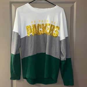 Victoria’s Secret PINK NFL collection Green Bay Packers sequins sweatshirt